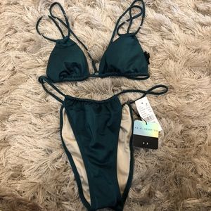 high waisted bikini set